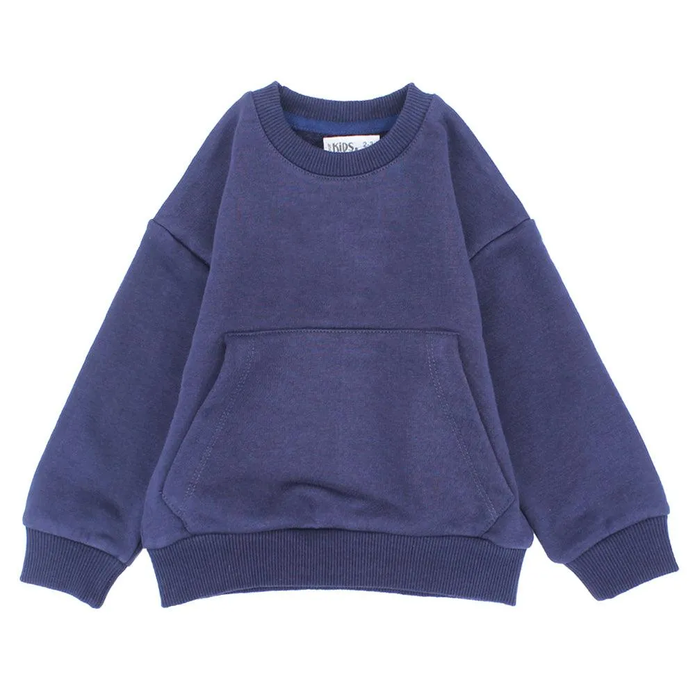 Navy Long-Sleeved Sweatshirt