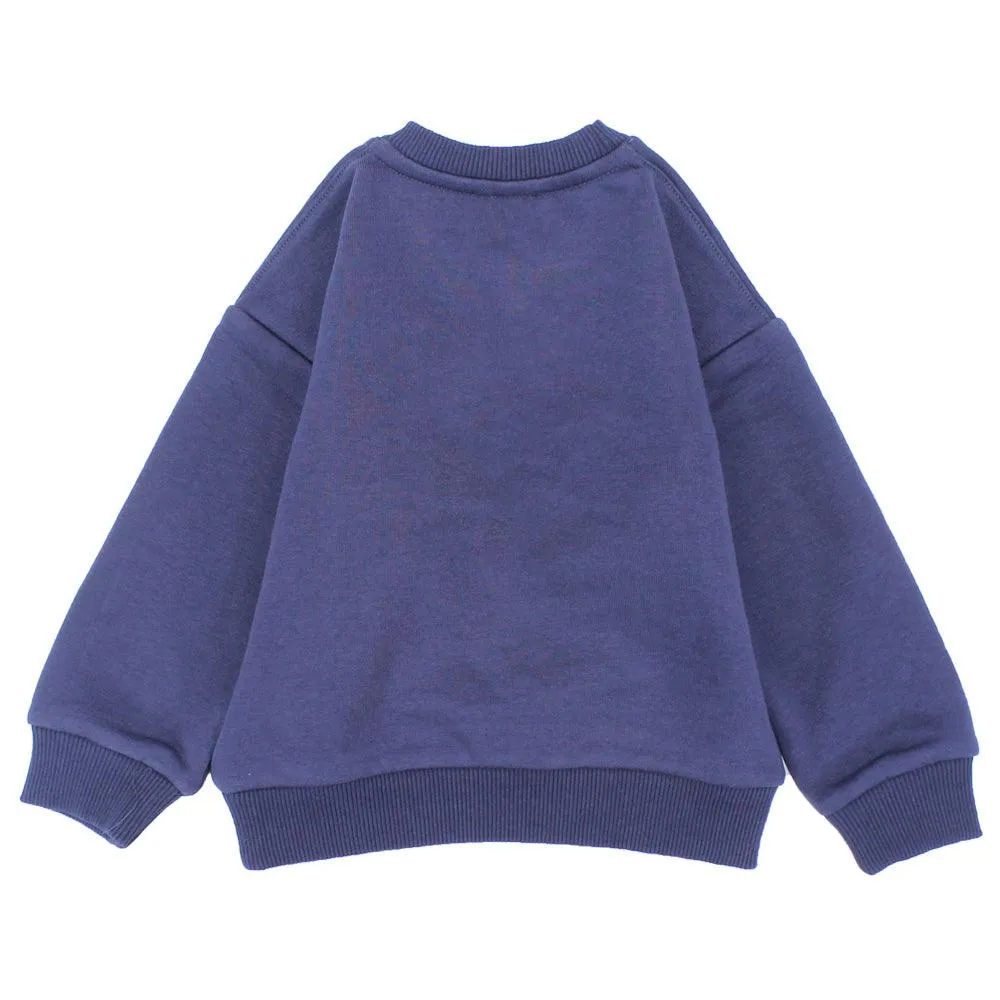 Navy Long-Sleeved Sweatshirt