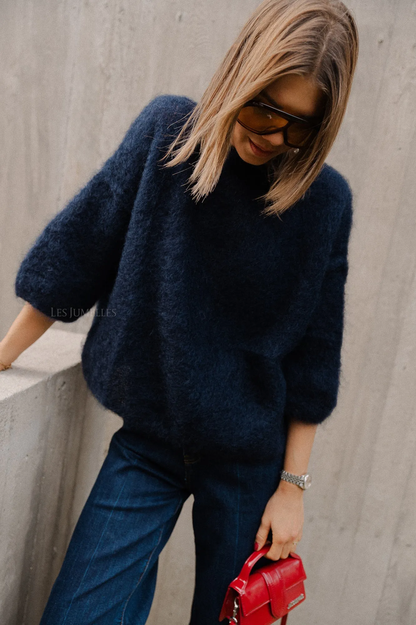 Nova mohair jumper navy