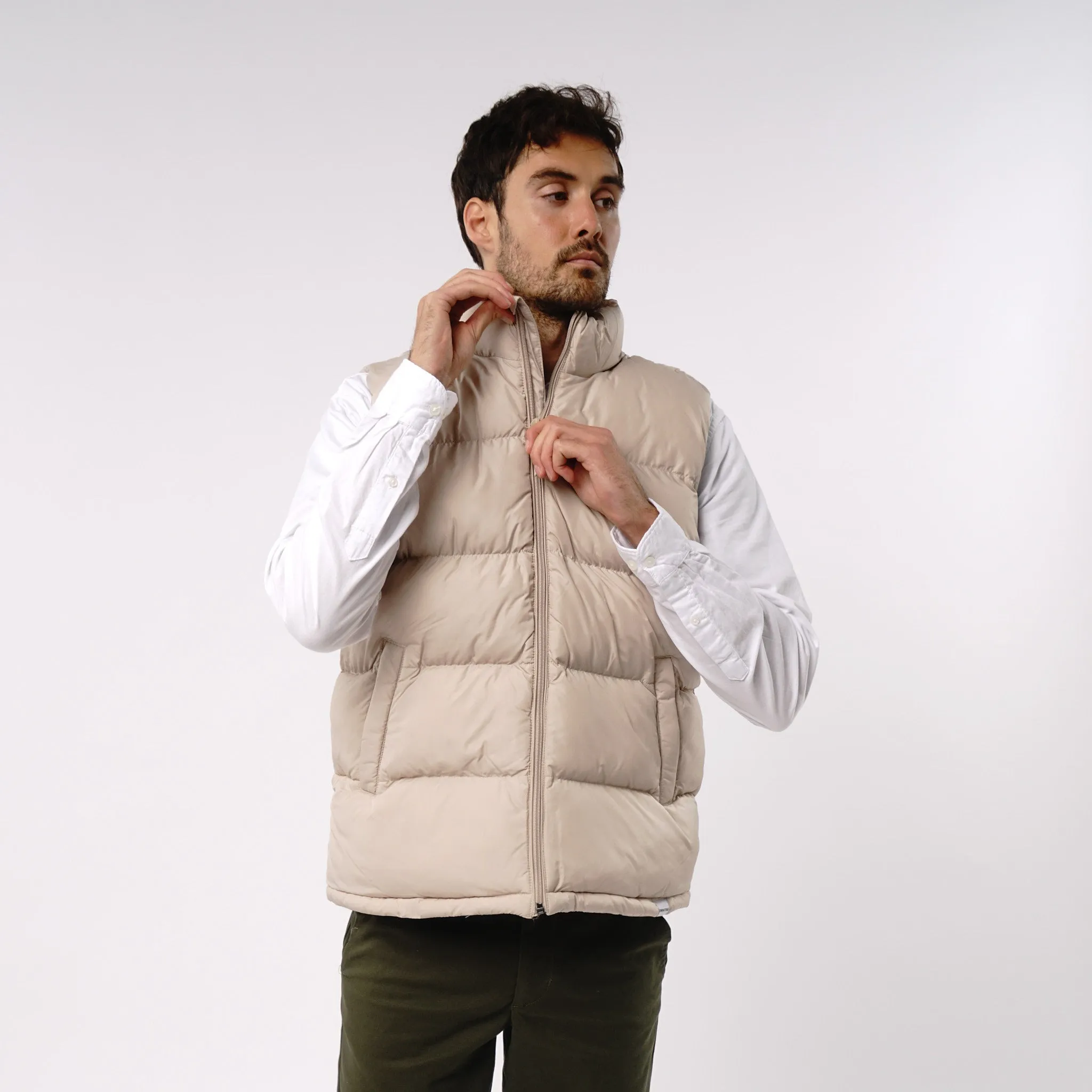 Omnitau Men's Calgary Super Padded Ultra Warm Gilet - Cream