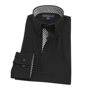 Pencil Stripe Men’s “Dusk” Black Performance Show Shirt