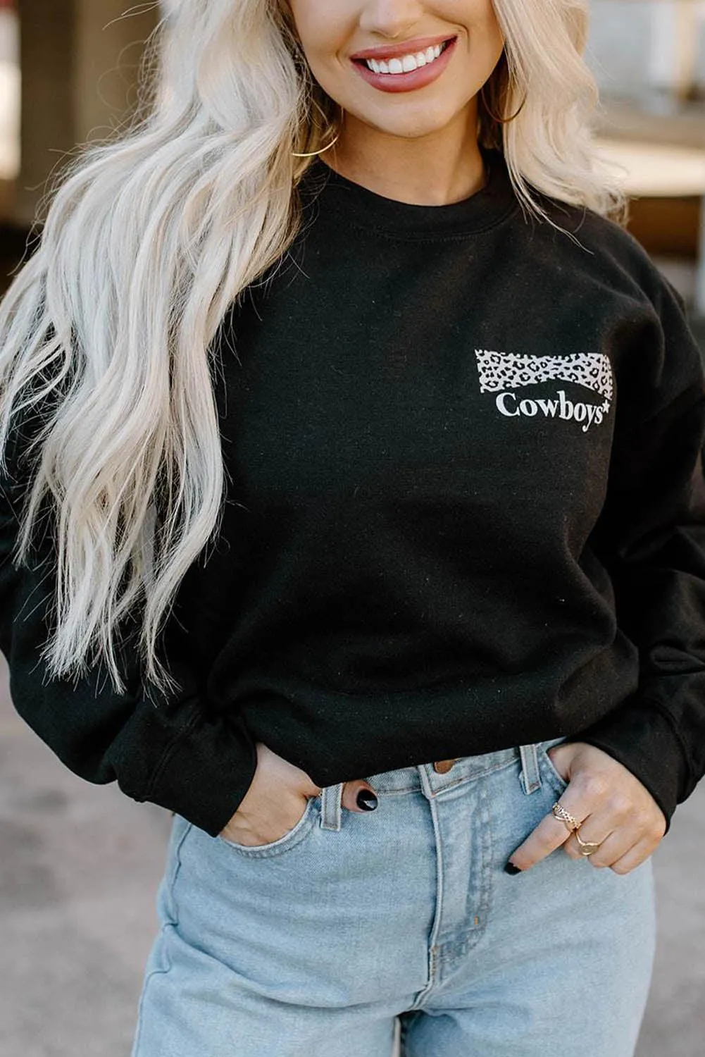 Plain Crew Neck Pullover Sweatshirt