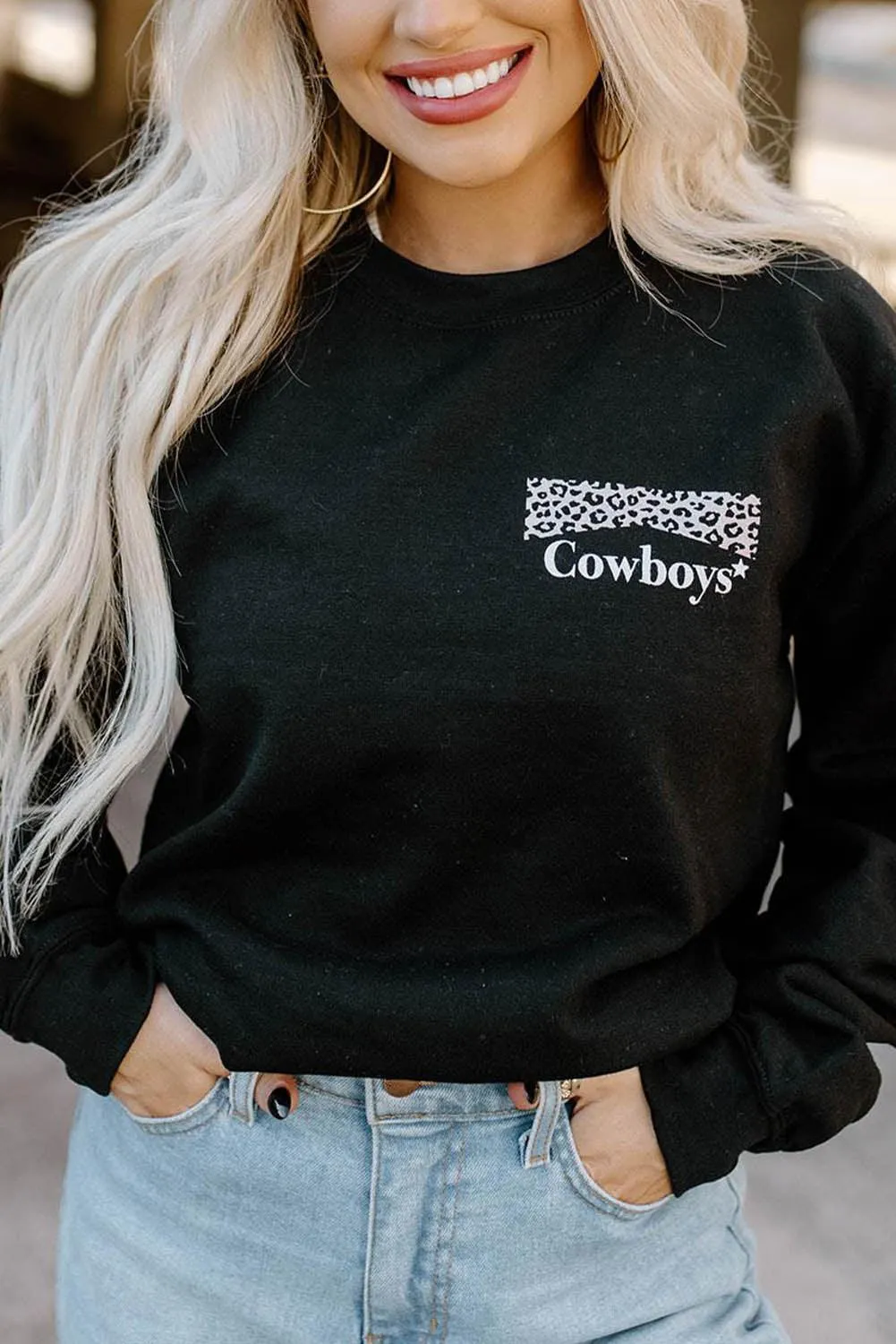 Plain Crew Neck Pullover Sweatshirt