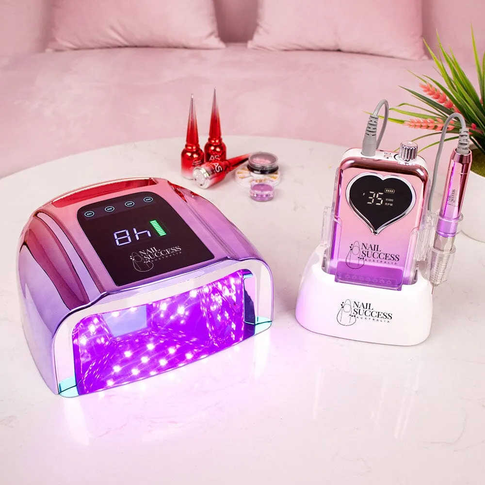 Professional Electric Nail File   Rechargeable Nail Lamp 96W Pair