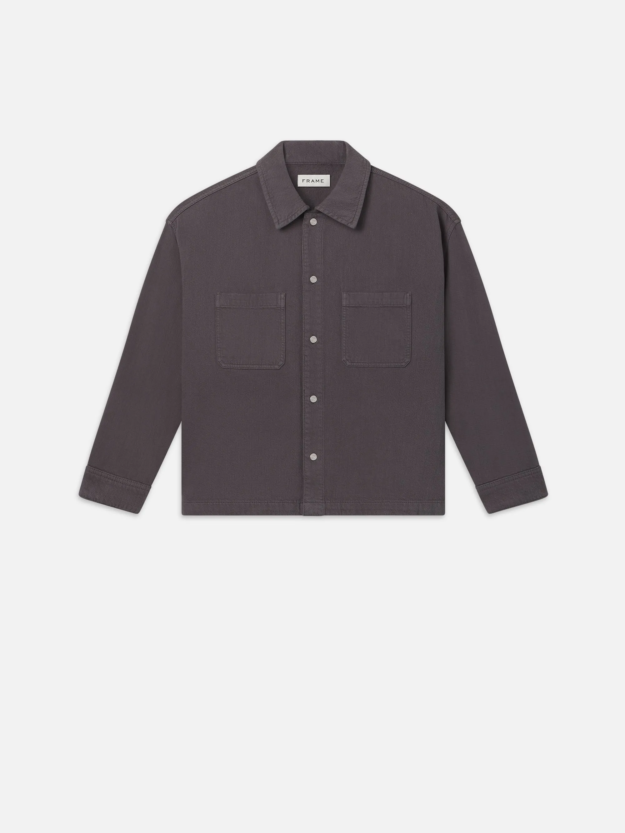 Relaxed Double Pocket Shirt -- Slate Gray