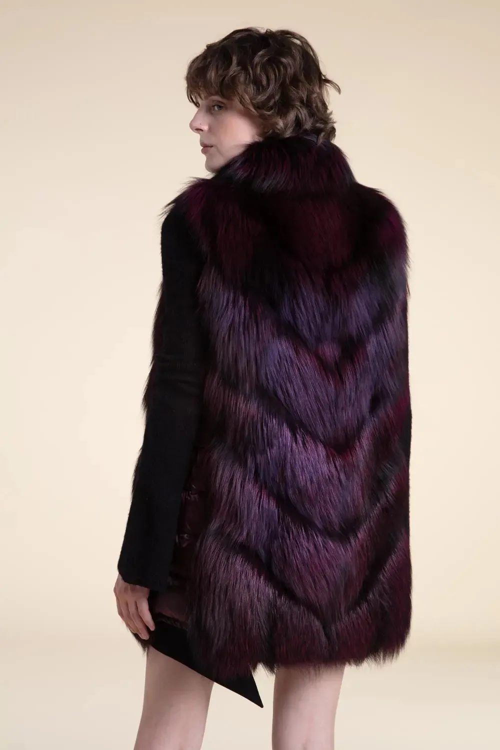 Saga fox fur vest