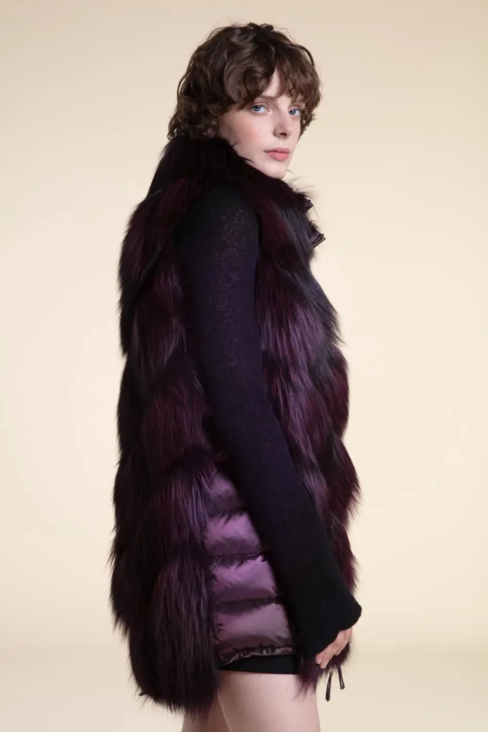 Saga fox fur vest