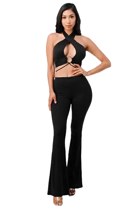 Selena 2 Piece Flare Pants Set