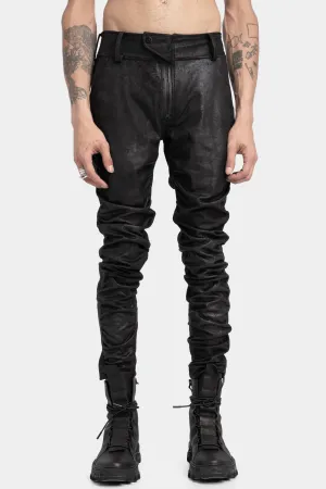 Slim vegan leather recoil pants