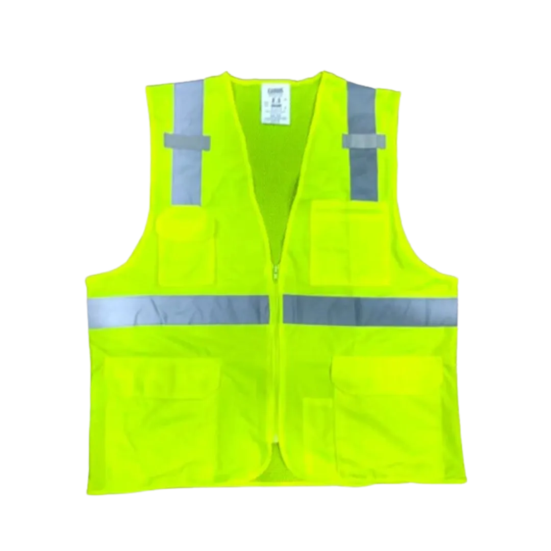 Taj Imports Forge  Hi-Vis Surveyor Zip Eight Pocket Vest