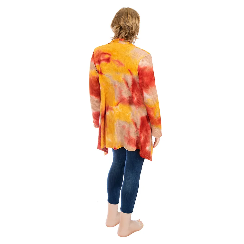 Thermal Tie Dye Cardigan