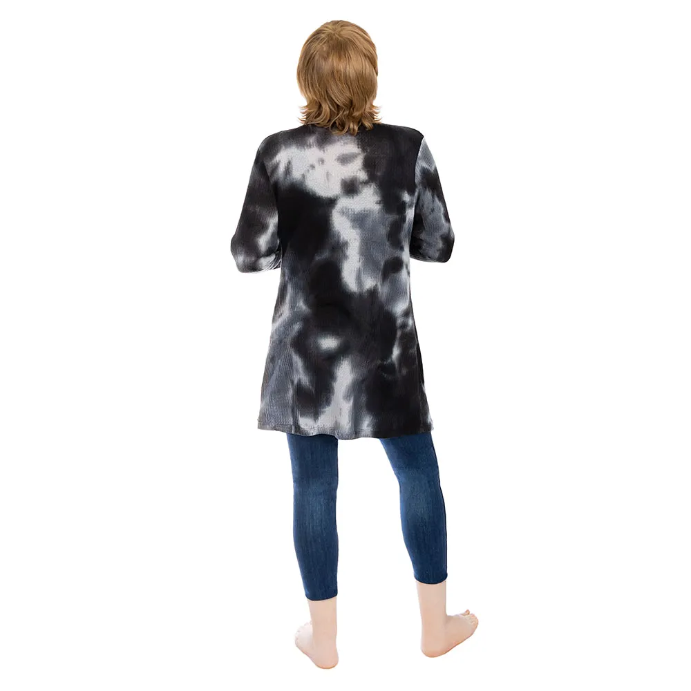 Thermal Tie Dye Cardigan