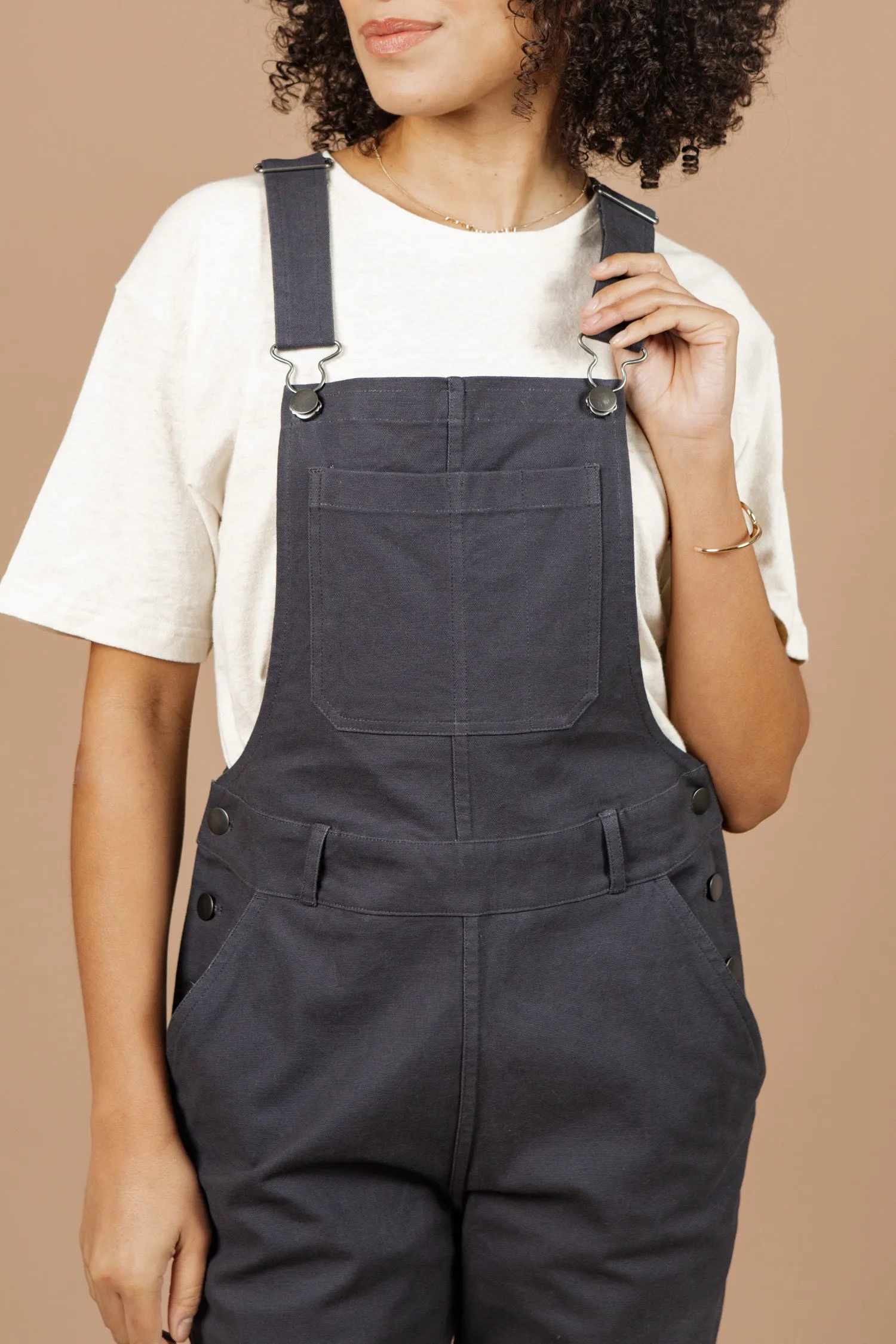 Tobin Utility Overall / Dark Charcoal Canvas