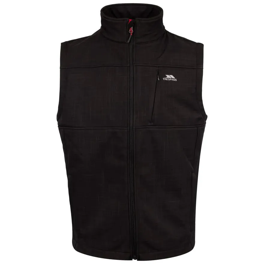 Trespass S Black Mens Softshell Baro Gilet