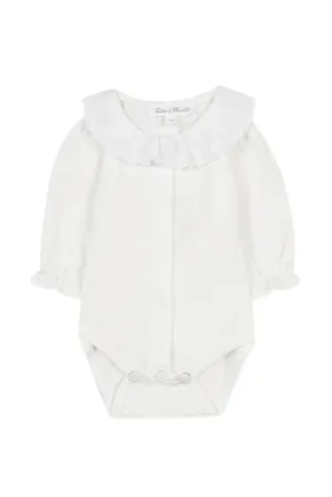 White Lace Collar Baby Bodysuit