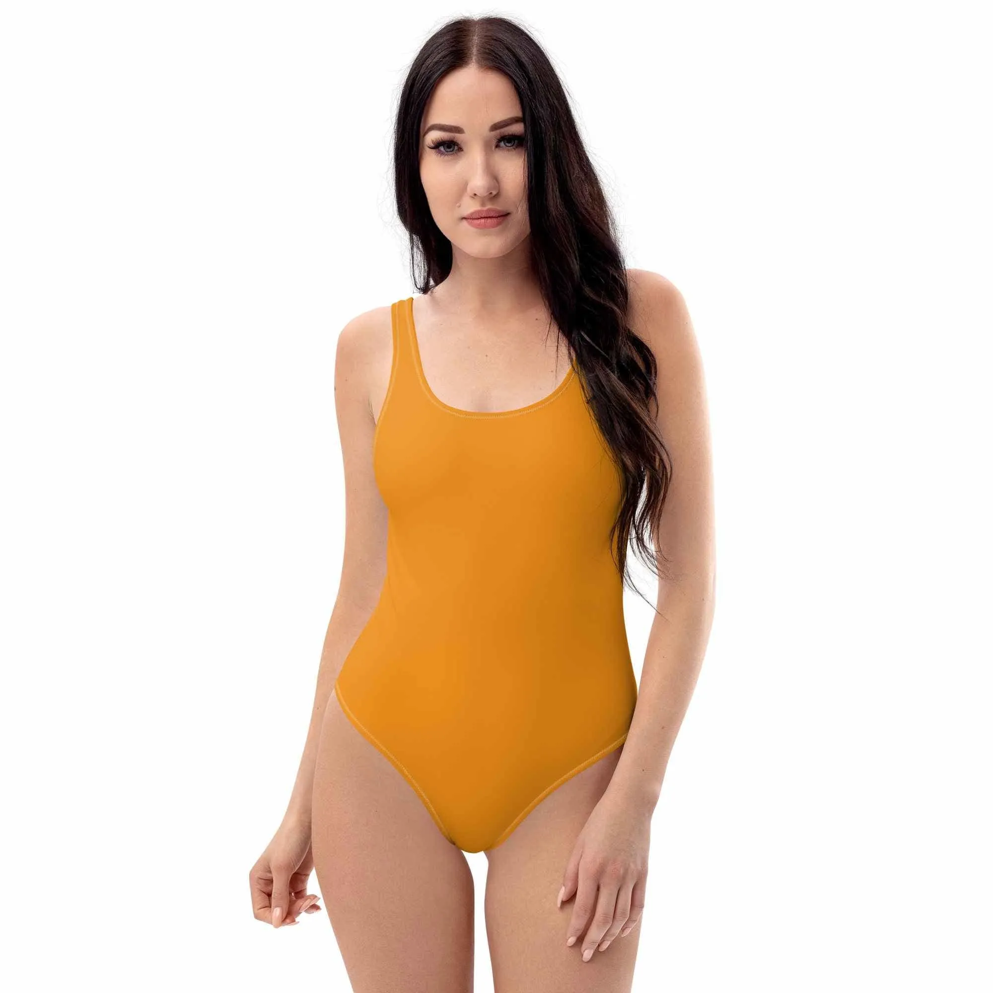 Yellow One-Piece Swimsuit for Women