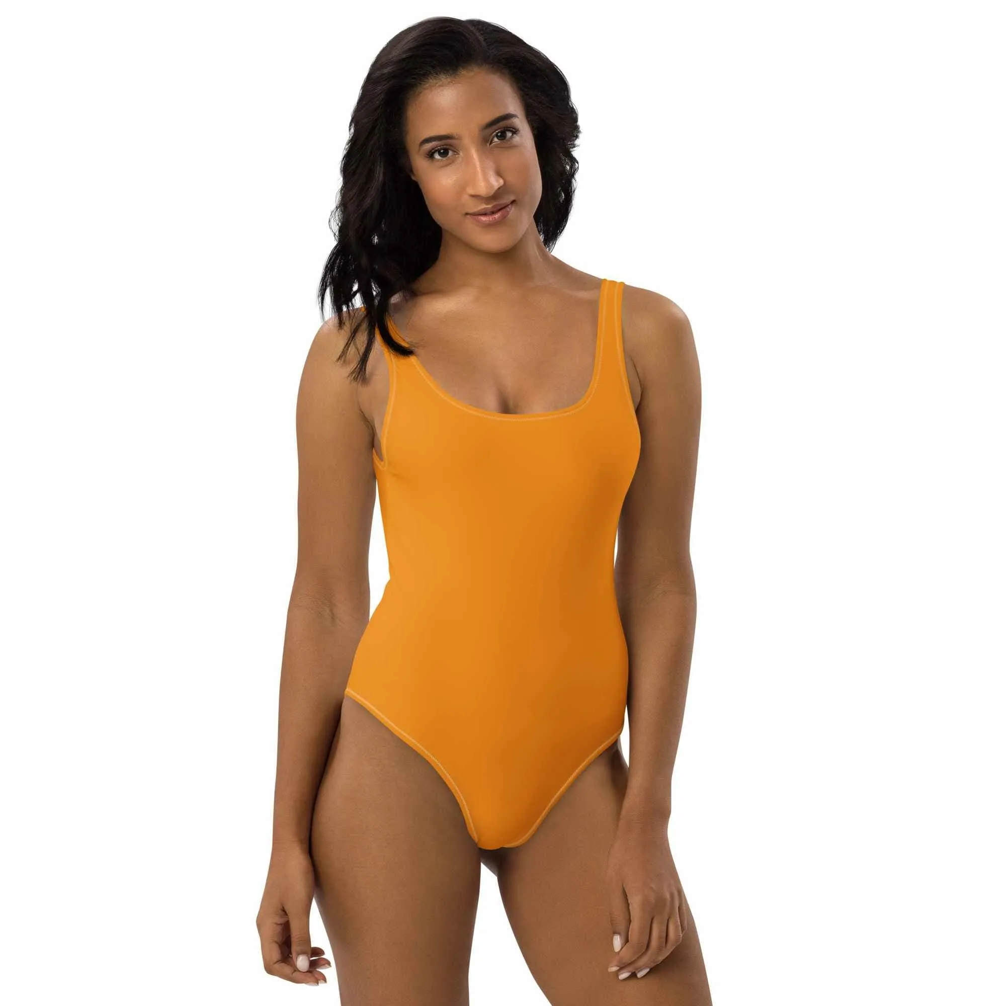 Yellow One-Piece Swimsuit for Women